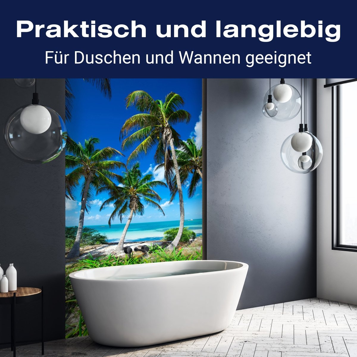 Duschwand Palmen an einem tropischen Strand M0914 entdecken - Bild 3 Duschwand Palmen an einem tropischen Strand M0914 entdecken - Bild 3