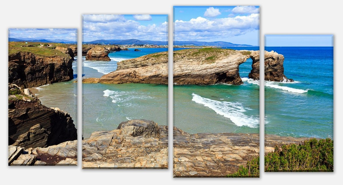 Leinwandbild Mehrteiler Küste. Galizien, Spanien M0919 Leinwandbild Mehrteiler Küste. Galizien, Spanien M0919