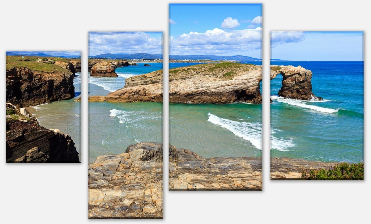 Leinwandbild Mehrteiler Küste. Galizien, Spanien M0919 Leinwandbild Mehrteiler Küste. Galizien, Spanien M0919