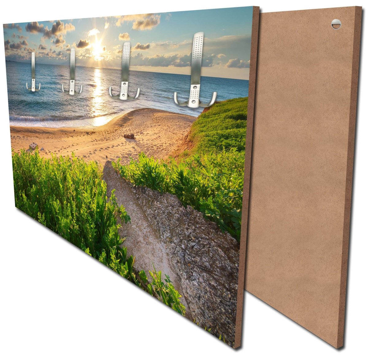 Garderobe Himmel, Meer und grünes Gras M0922 Garderobe Himmel, Meer und grünes Gras M0922