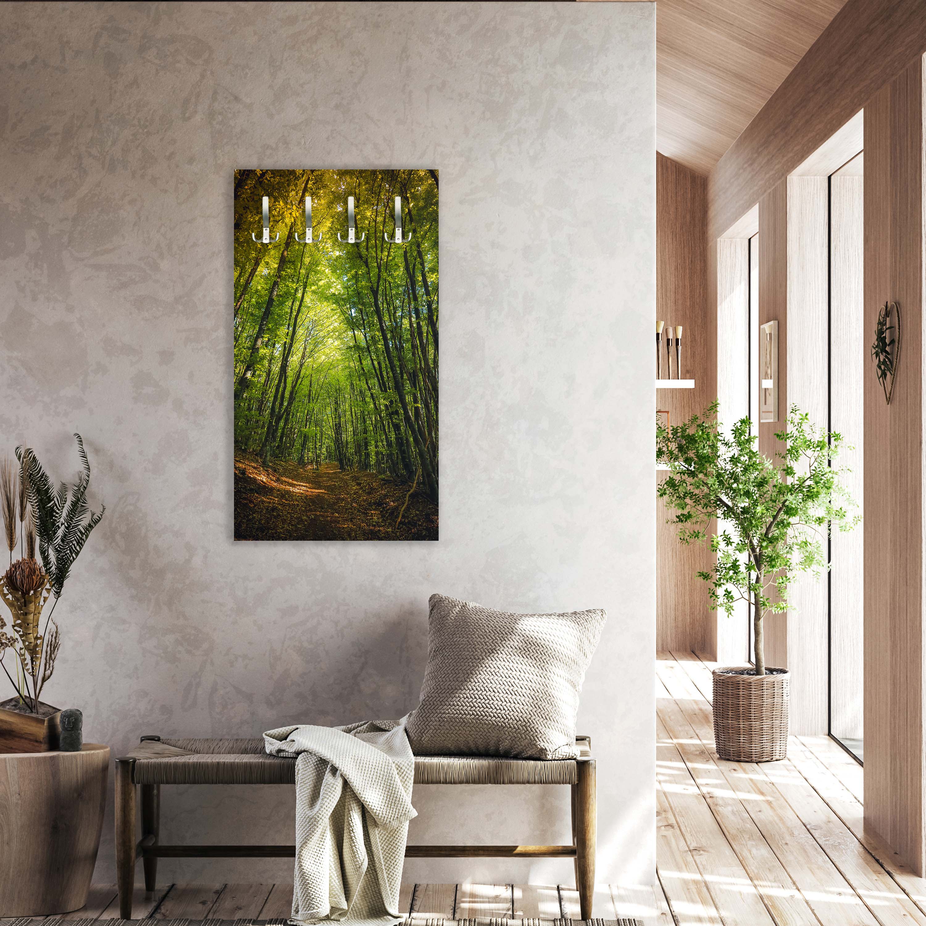 Garderobe Dunkler Weg im Wald M0923 entdecken - Bild 2 Garderobe Dunkler Weg im Wald M0923 entdecken - Bild 2