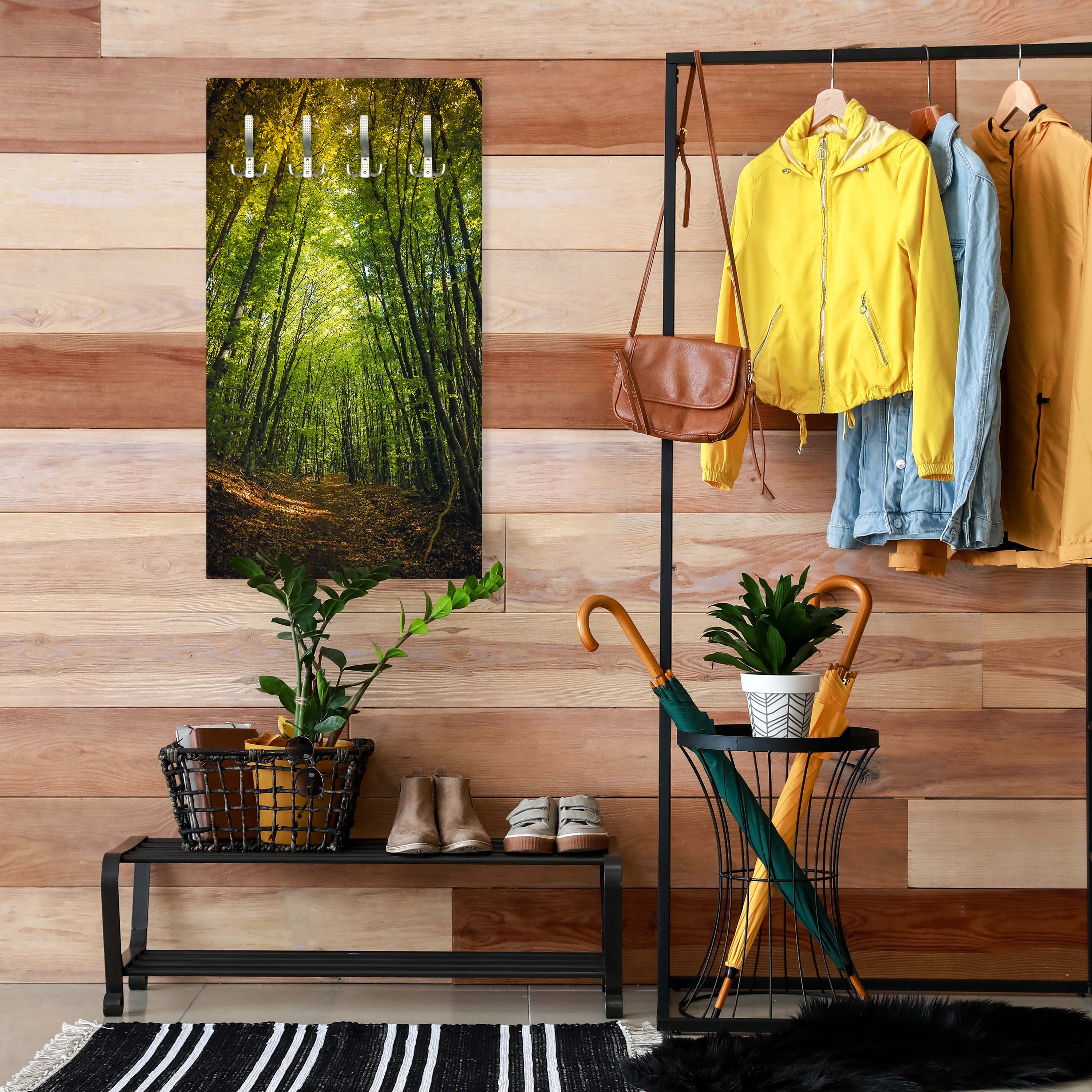 Garderobe Dunkler Weg im Wald M0923 entdecken - Bild 6 Garderobe Dunkler Weg im Wald M0923 entdecken - Bild 6