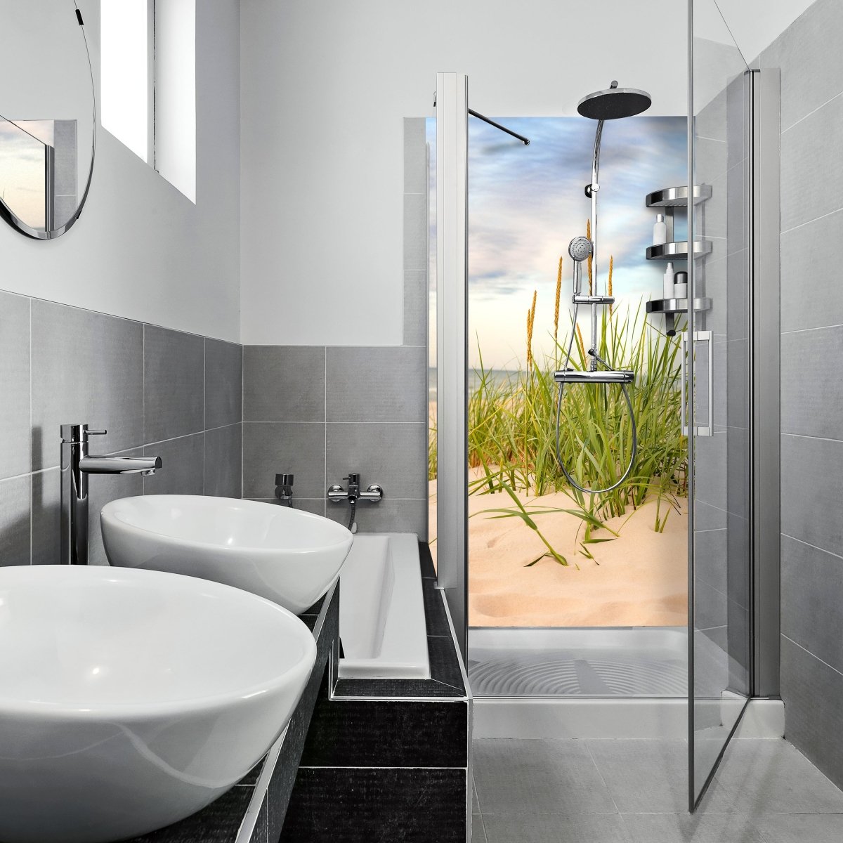 Duschwand Strand M0927 entdecken - Bild 1 Duschwand Strand M0927 entdecken - Bild 1