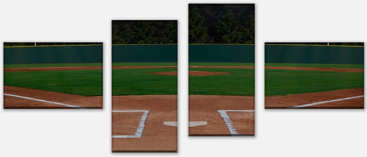 Leinwandbild Mehrteiler Baseball Stadion M0928 Leinwandbild Mehrteiler Baseball Stadion M0928