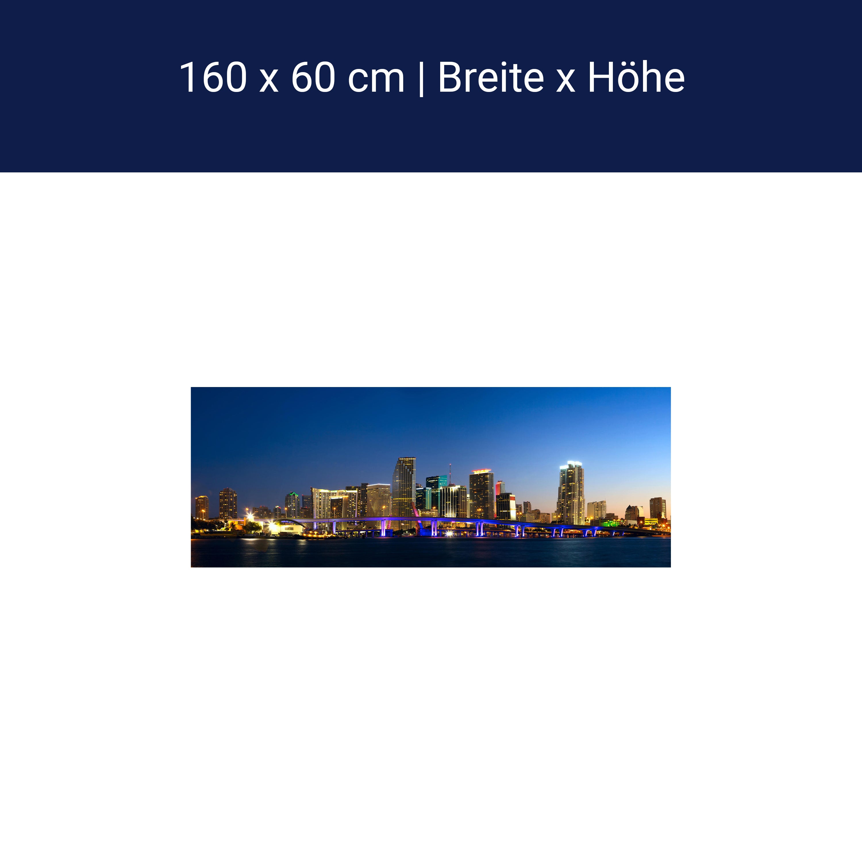 Küchenrückwand Downtown Miami Skyline Panorama M0932 Küchenrückwand Downtown Miami Skyline Panorama M0932