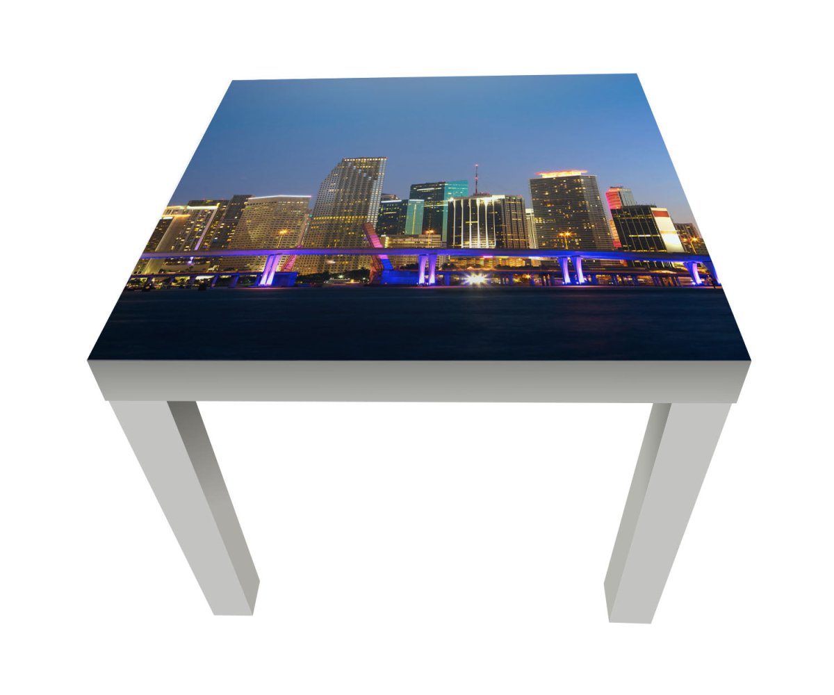 Beistelltisch Downtown Miami Skyline Panorama M0932 entdecken - Bild 1 Beistelltisch Downtown Miami Skyline Panorama M0932 entdecken - Bild 1