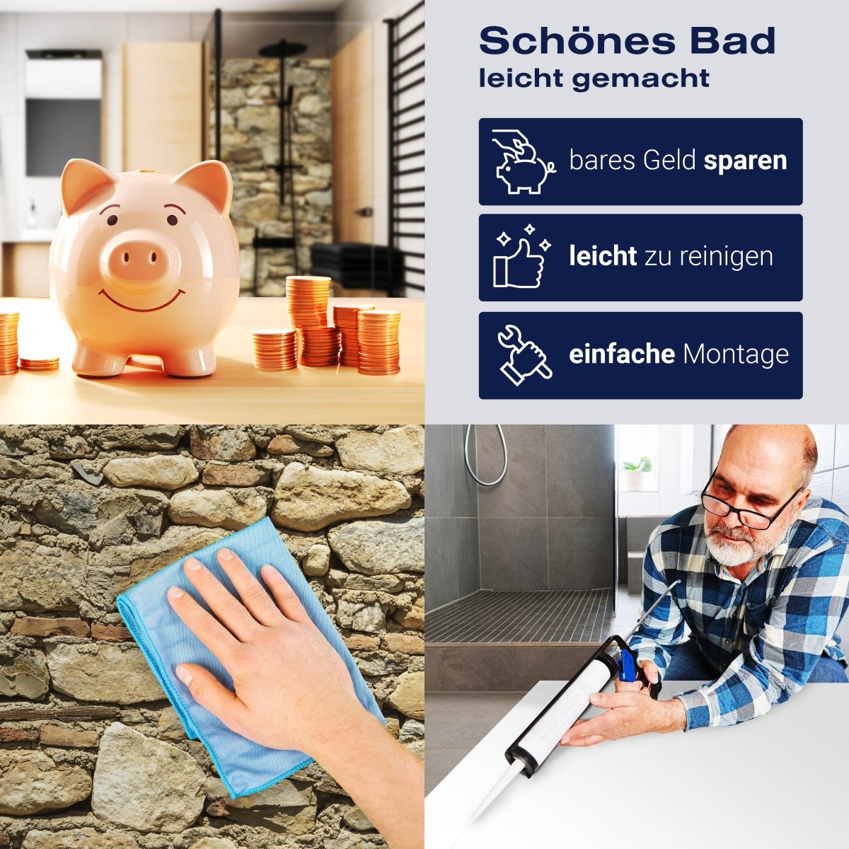 Duschwand Alte Steinmauer M0939 entdecken - Bild 7 Duschwand Alte Steinmauer M0939 entdecken - Bild 7