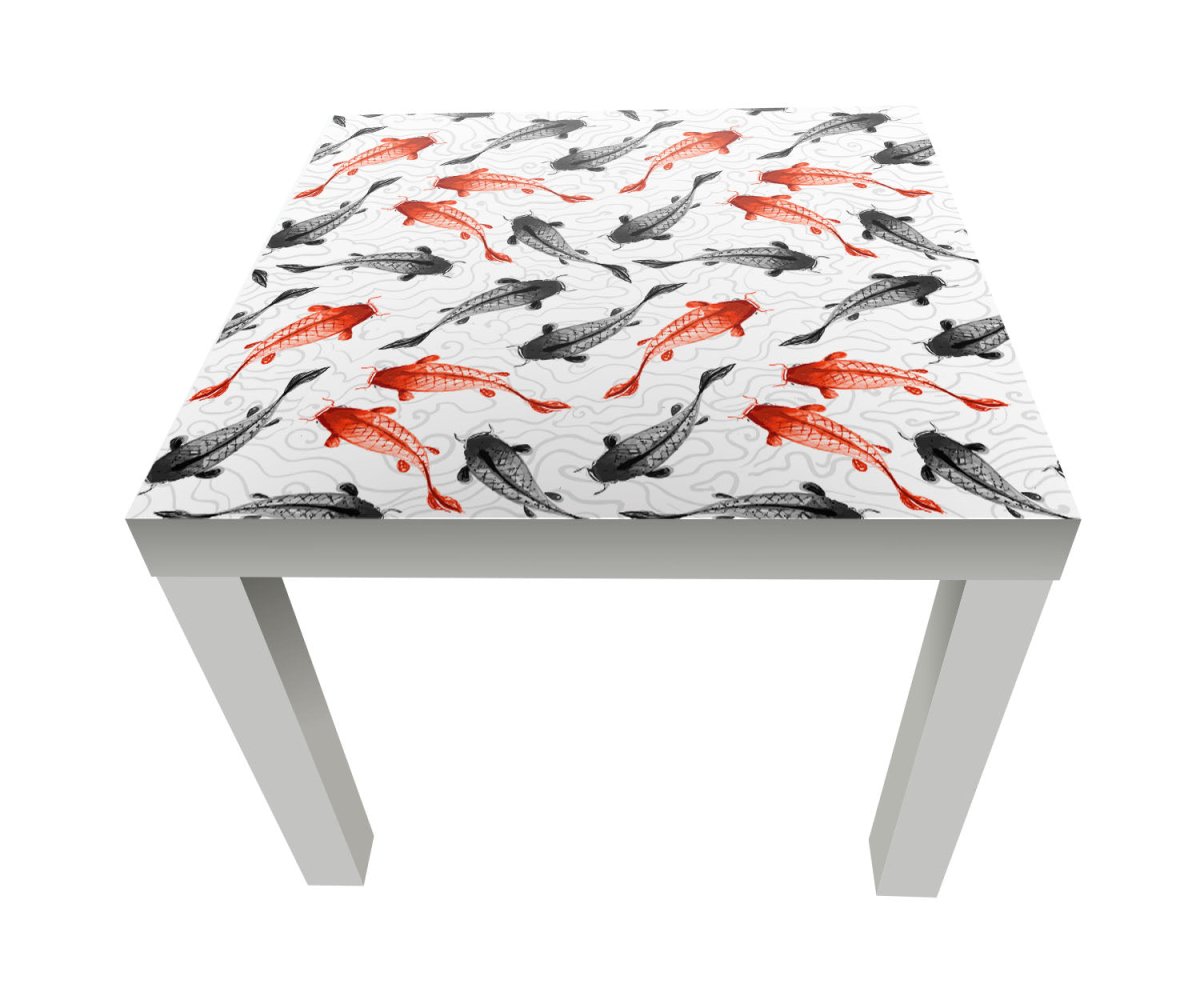Beistelltisch rote und schwarze Koi-Karpfen M0946 entdecken - Bild 1 Beistelltisch rote und schwarze Koi-Karpfen M0946 entdecken - Bild 1