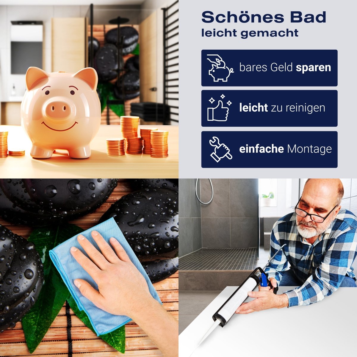 Duschwand Zen Steine und Blätter M0948 entdecken - Bild 7 Duschwand Zen Steine und Blätter M0948 entdecken - Bild 7