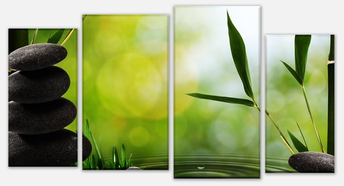 Leinwandbild Mehrteiler Abstrakte asiatische Badekurortkunst M0951 Leinwandbild Mehrteiler Abstrakte asiatische Badekurortkunst M0951