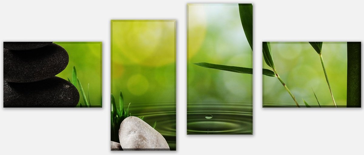 Leinwandbild Mehrteiler Abstrakte asiatische Badekurortkunst M0951 Leinwandbild Mehrteiler Abstrakte asiatische Badekurortkunst M0951