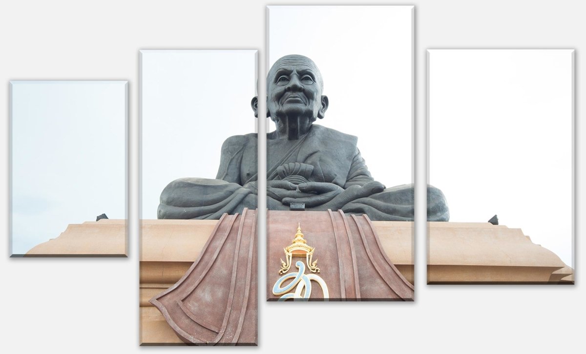 Leinwandbild Mehrteiler Statue in einem berühmten Tempel in Thailand M0953 Leinwandbild Mehrteiler Statue in einem berühmten Tempel in Thailand M0953