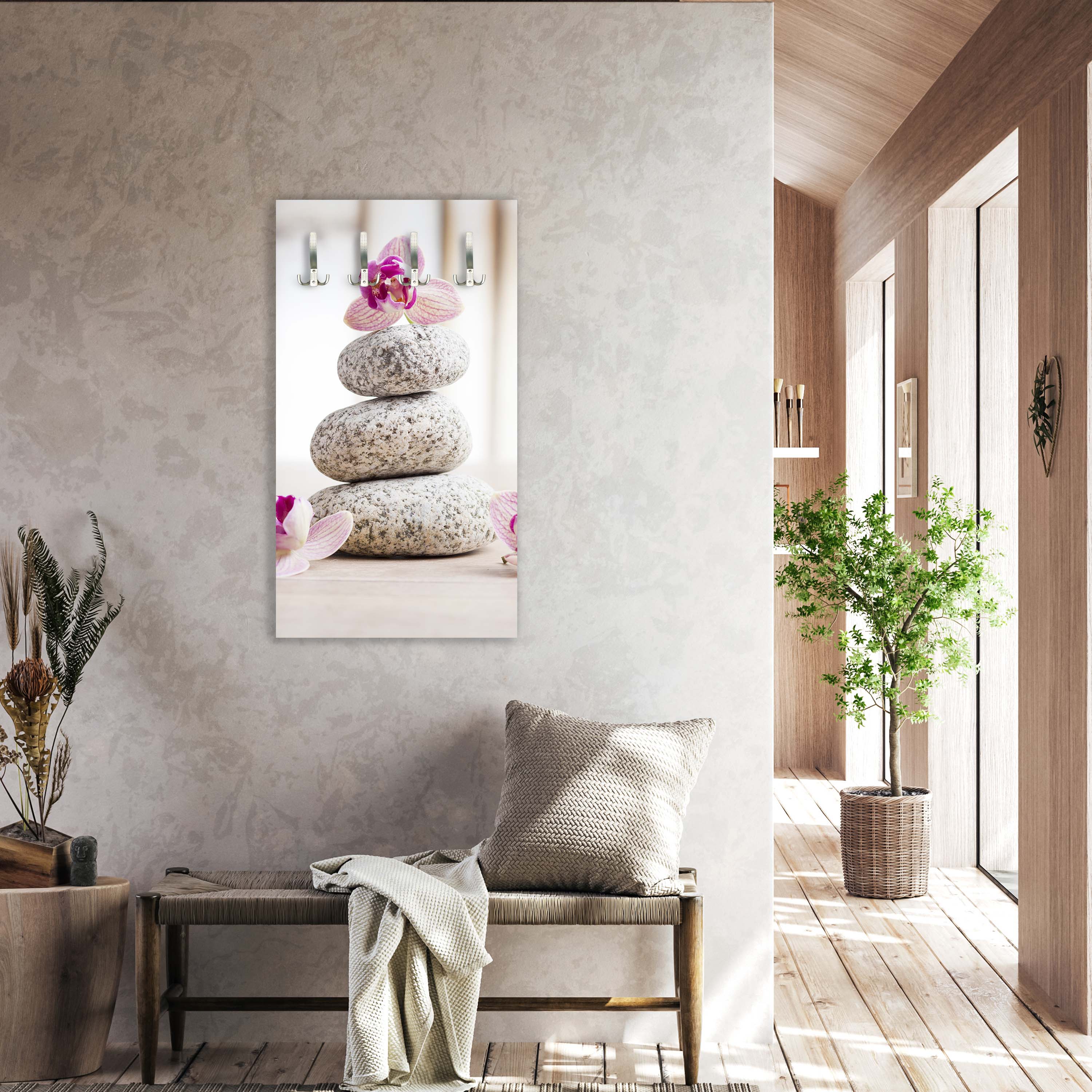 Garderobe Orchideen und weiße Steine - SPA M0959 entdecken - Bild 2 Garderobe Orchideen und weiße Steine - SPA M0959 entdecken - Bild 2