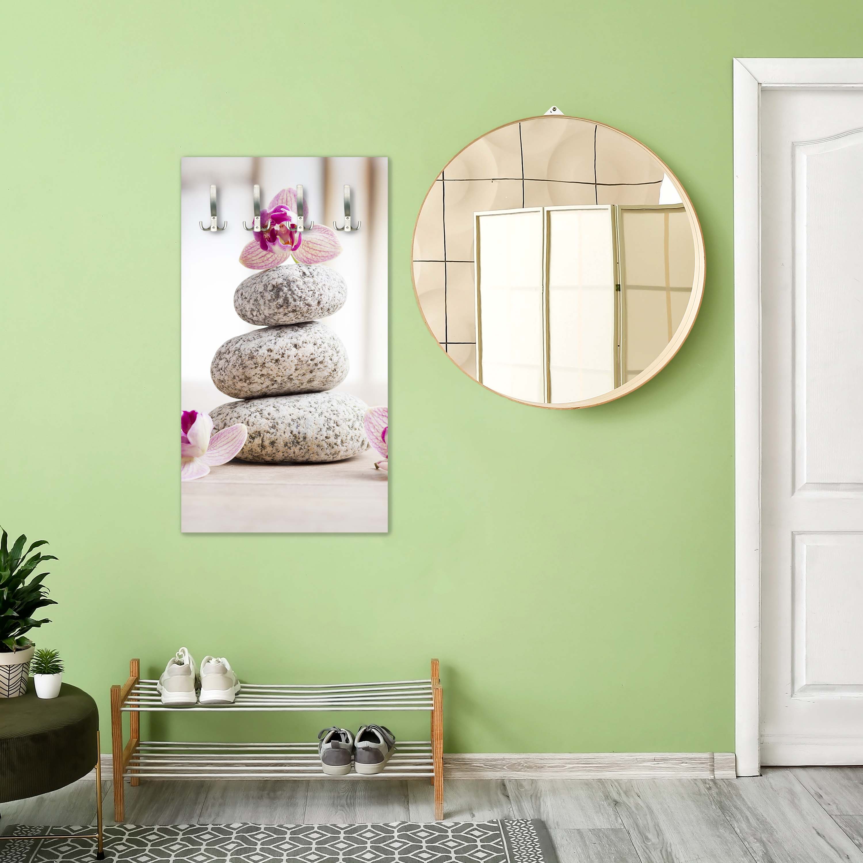 Garderobe Orchideen und weiße Steine - SPA M0959 entdecken - Bild 3 Garderobe Orchideen und weiße Steine - SPA M0959 entdecken - Bild 3