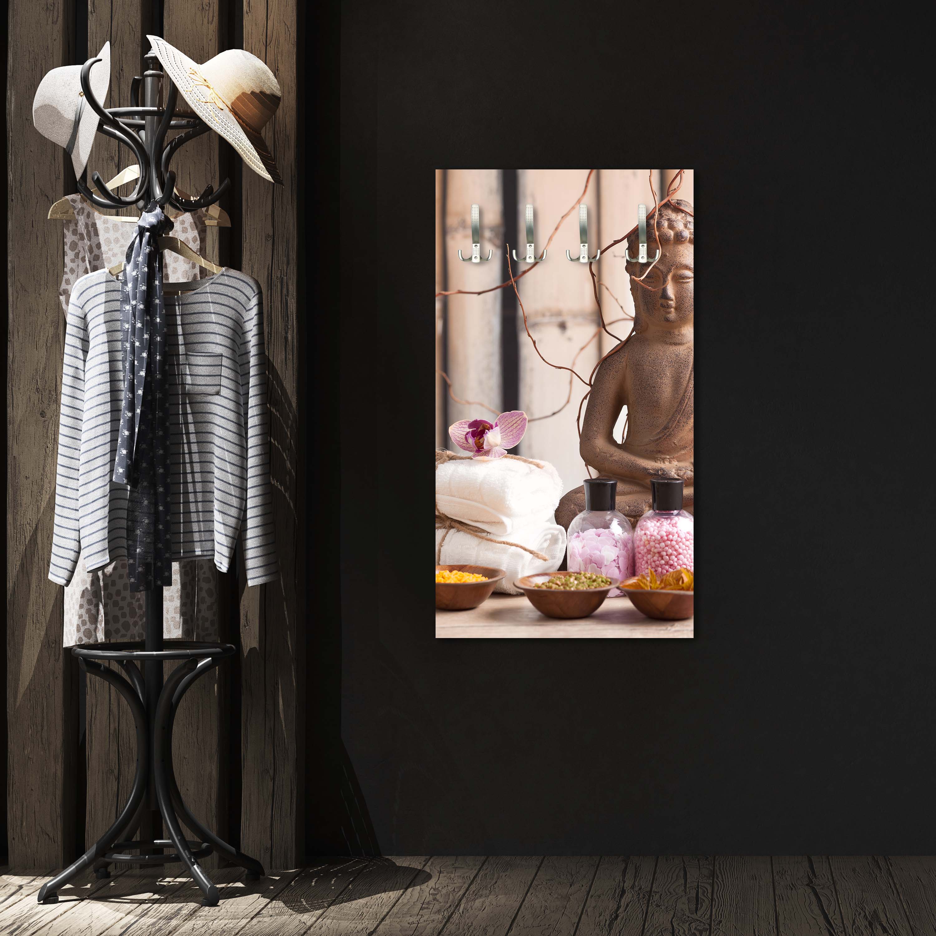 Garderobe Buddha in der Meditation M0960 entdecken - Bild 3 Garderobe Buddha in der Meditation M0960 entdecken - Bild 3