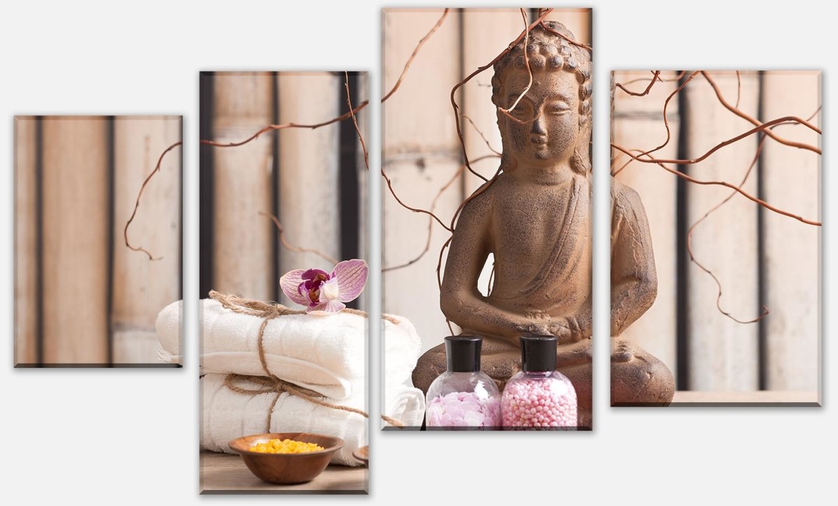 Leinwandbild Mehrteiler Buddha in der Meditation M0960 Leinwandbild Mehrteiler Buddha in der Meditation M0960