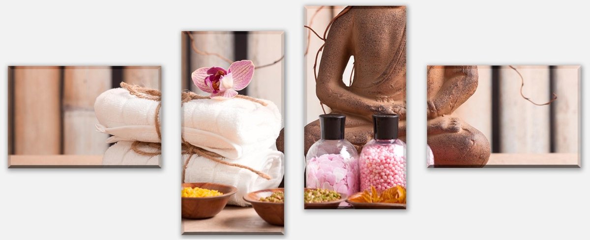 Leinwandbild Mehrteiler Buddha in der Meditation M0960 Leinwandbild Mehrteiler Buddha in der Meditation M0960