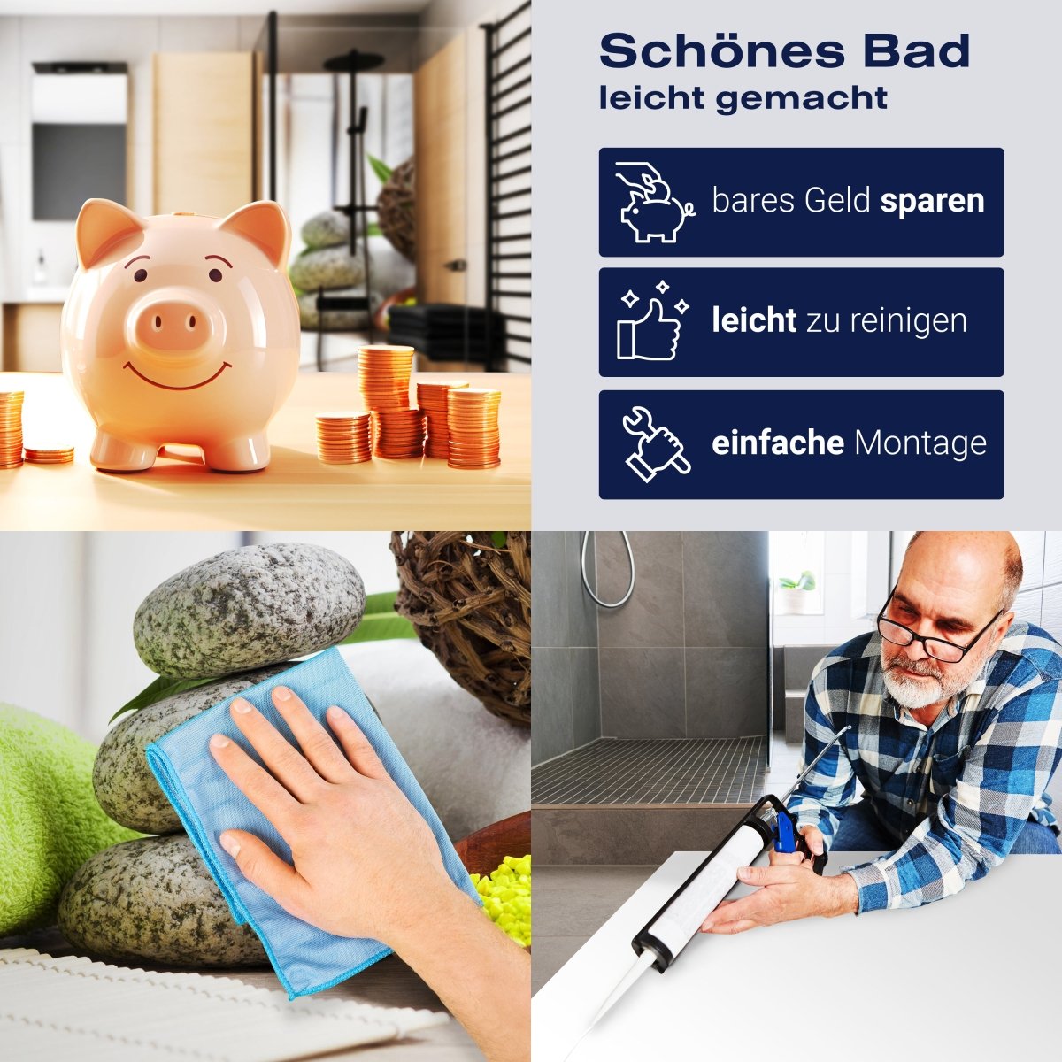 Duschwand Handtücher und Salz, Sauna M0961 entdecken - Bild 7 Duschwand Handtücher und Salz, Sauna M0961 entdecken - Bild 7