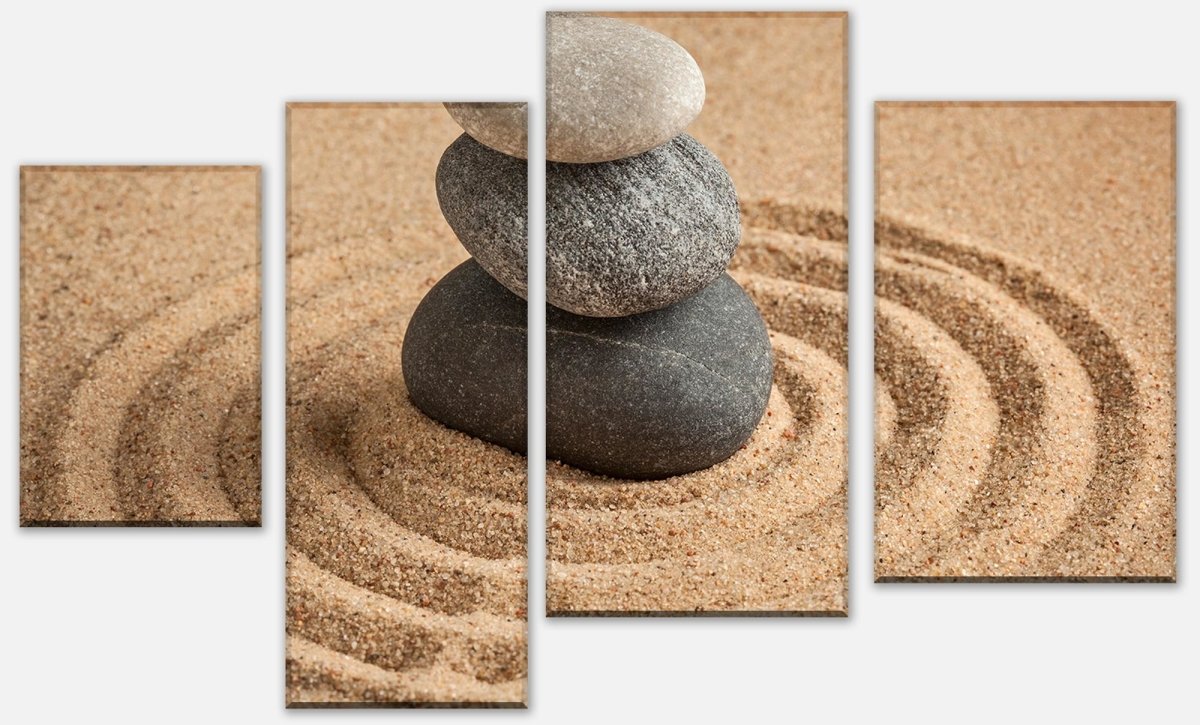 Leinwandbild Mehrteiler Einfachheit und Balance-Konzept M0966 Leinwandbild Mehrteiler Einfachheit und Balance-Konzept M0966