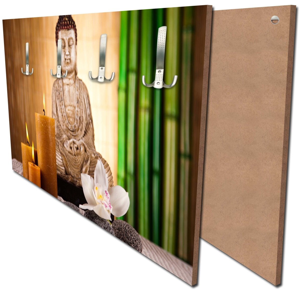 Garderobe Buddha mit Kerze, lebendige Farben M0970 Garderobe Buddha mit Kerze, lebendige Farben M0970