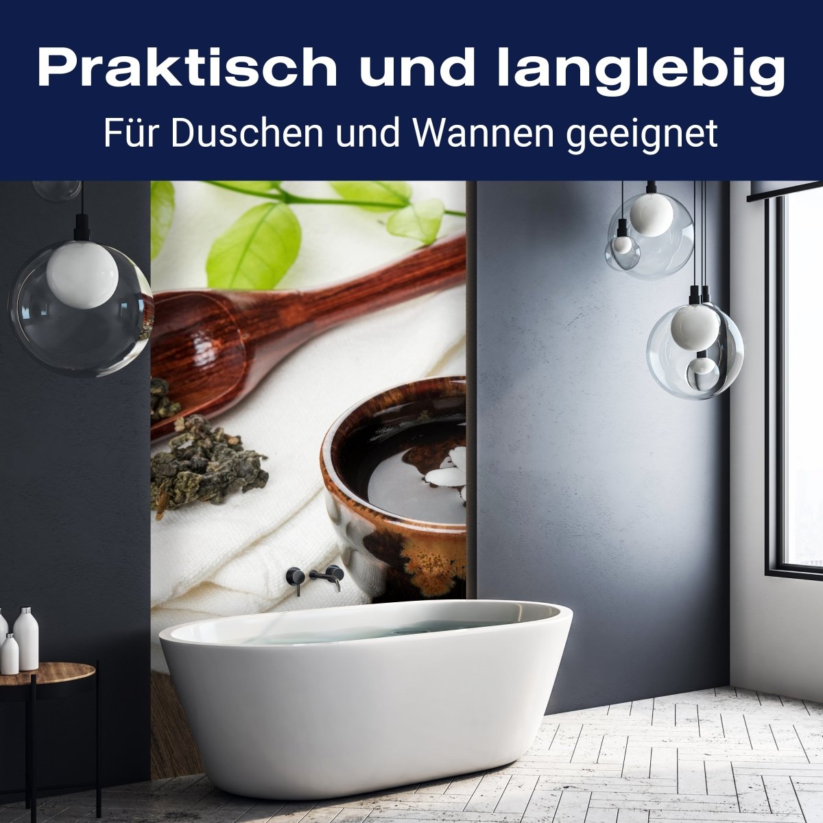 Duschwand Eine Tasse Tee auf Holzbrett M0972 entdecken - Bild 3 Duschwand Eine Tasse Tee auf Holzbrett M0972 entdecken - Bild 3