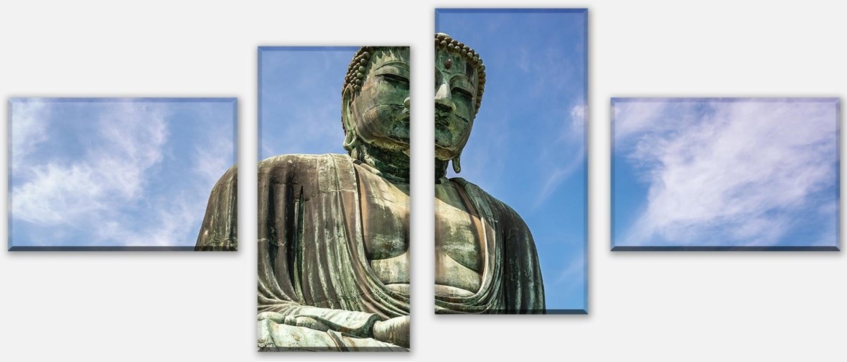 Leinwandbild Mehrteiler Der Große Buddha von Kamakura M0973 Leinwandbild Mehrteiler Der Große Buddha von Kamakura M0973