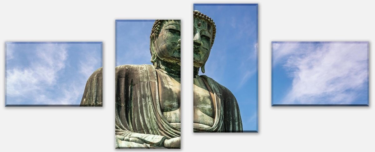 Leinwandbild Mehrteiler Der Große Buddha von Kamakura M0973 Leinwandbild Mehrteiler Der Große Buddha von Kamakura M0973