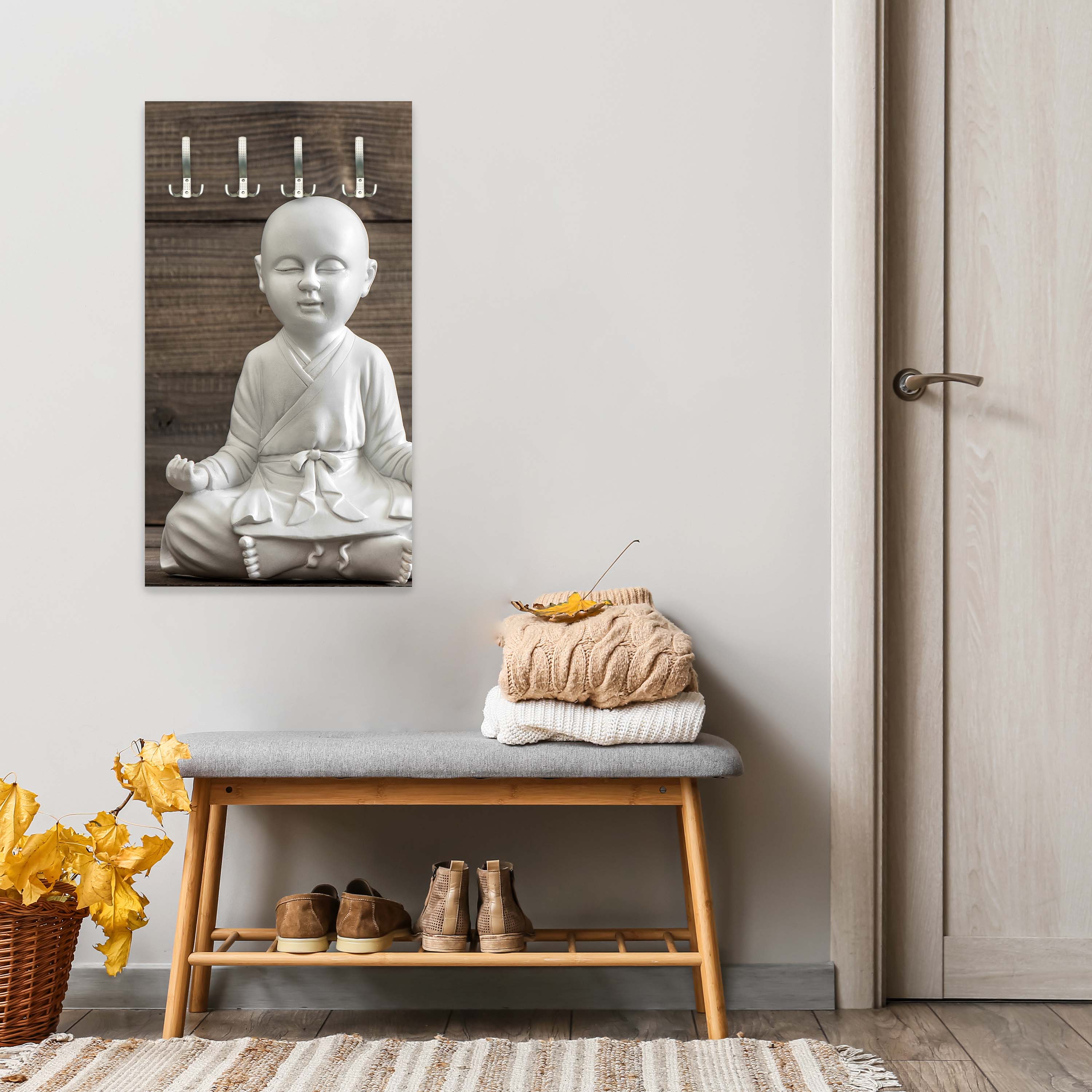 Garderobe Weiß sitzender Buddha M0974 entdecken - Bild 3 Garderobe Weiß sitzender Buddha M0974 entdecken - Bild 3