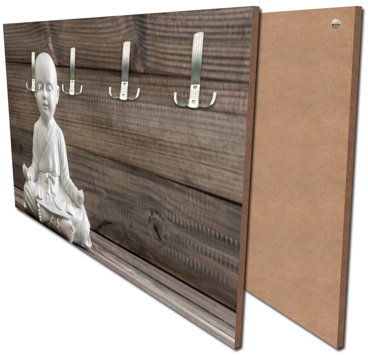 Garderobe Weiß sitzender Buddha M0974 Garderobe Weiß sitzender Buddha M0974