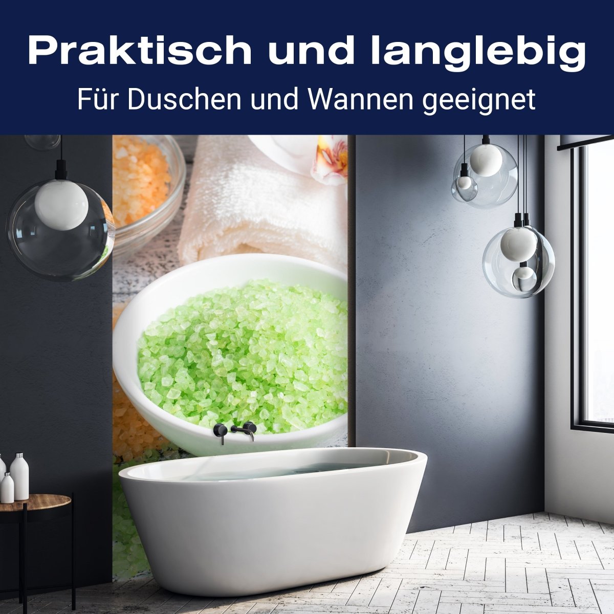 Duschwand Spa-Salon, Salz M0975 entdecken - Bild 3 Duschwand Spa-Salon, Salz M0975 entdecken - Bild 3