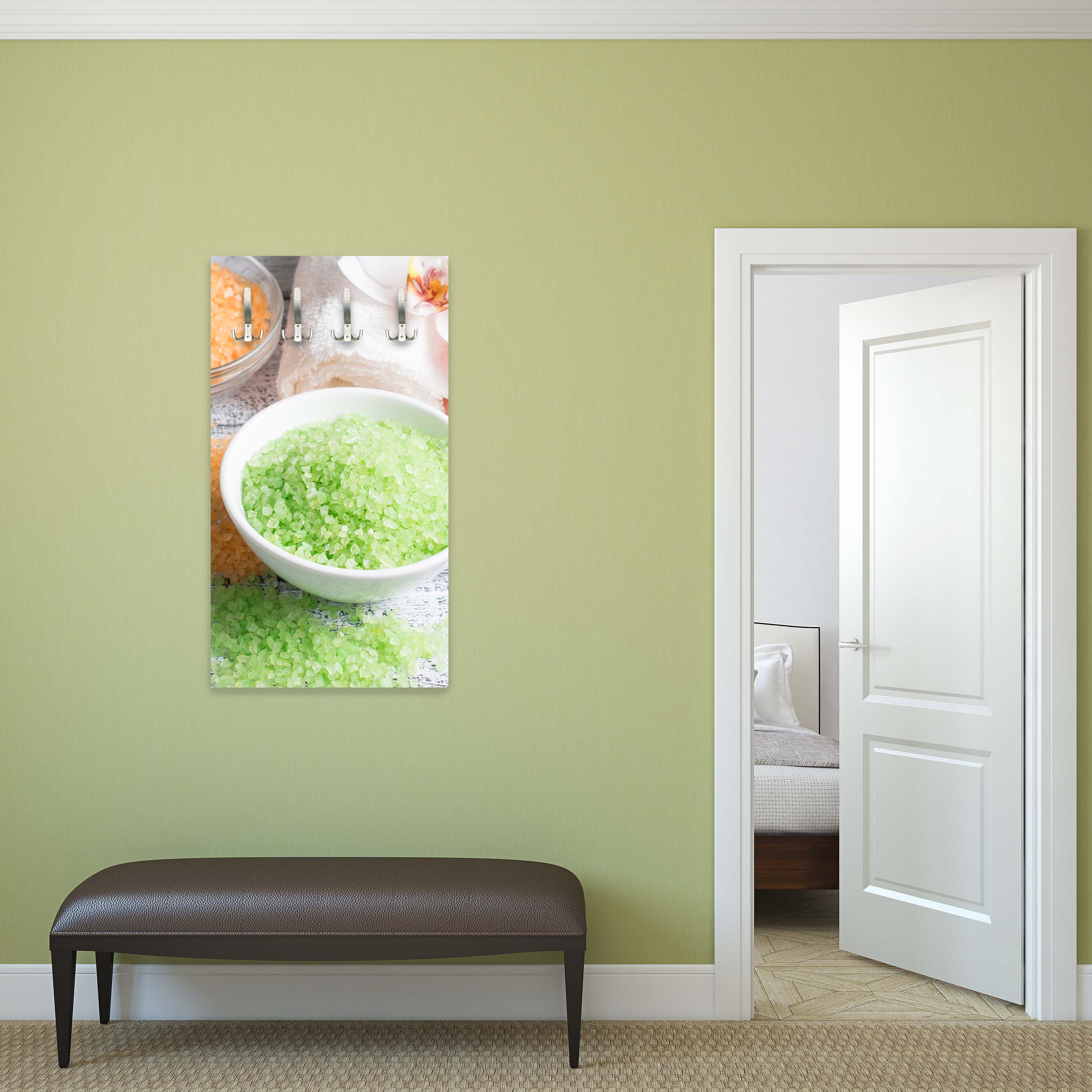 Garderobe Spa-Salon mit Salz und Handtücher M0975 entdecken - Bild 2 Garderobe Spa-Salon mit Salz und Handtücher M0975 entdecken - Bild 2