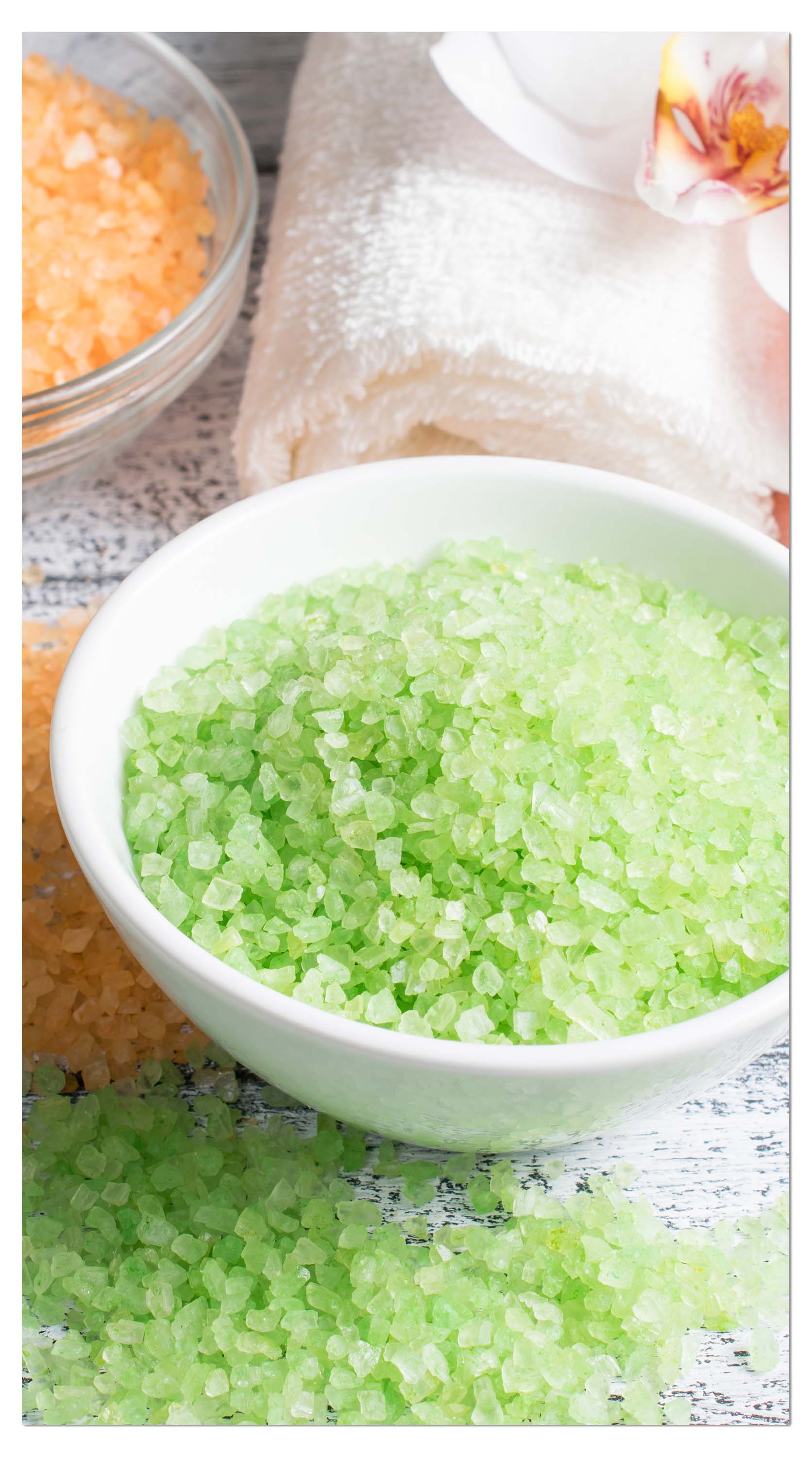 Garderobe Spa-Salon mit Salz und Handtücher M0975 entdecken - Bild 4 Garderobe Spa-Salon mit Salz und Handtücher M0975 entdecken - Bild 4