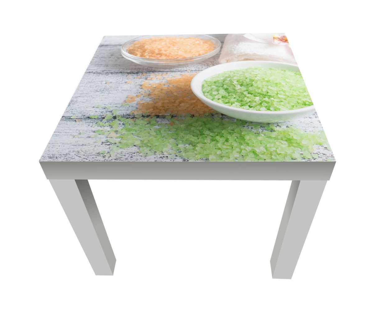 Beistelltisch Spa-Salon mit Salz und Handtücher M0975 entdecken - Bild 1 Beistelltisch Spa-Salon mit Salz und Handtücher M0975 entdecken - Bild 1