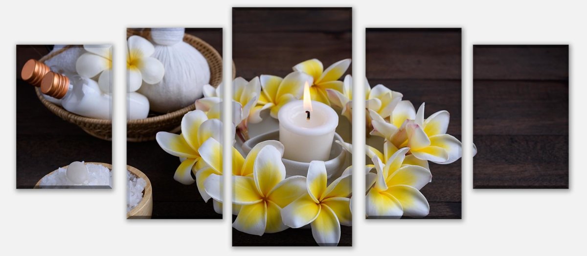 Leinwandbild Mehrteiler Frangipani Blumen - Spa und Wellness M0977 entdecken - Bild 1 Leinwandbild Mehrteiler Frangipani Blumen - Spa und Wellness M0977 entdecken - Bild 1