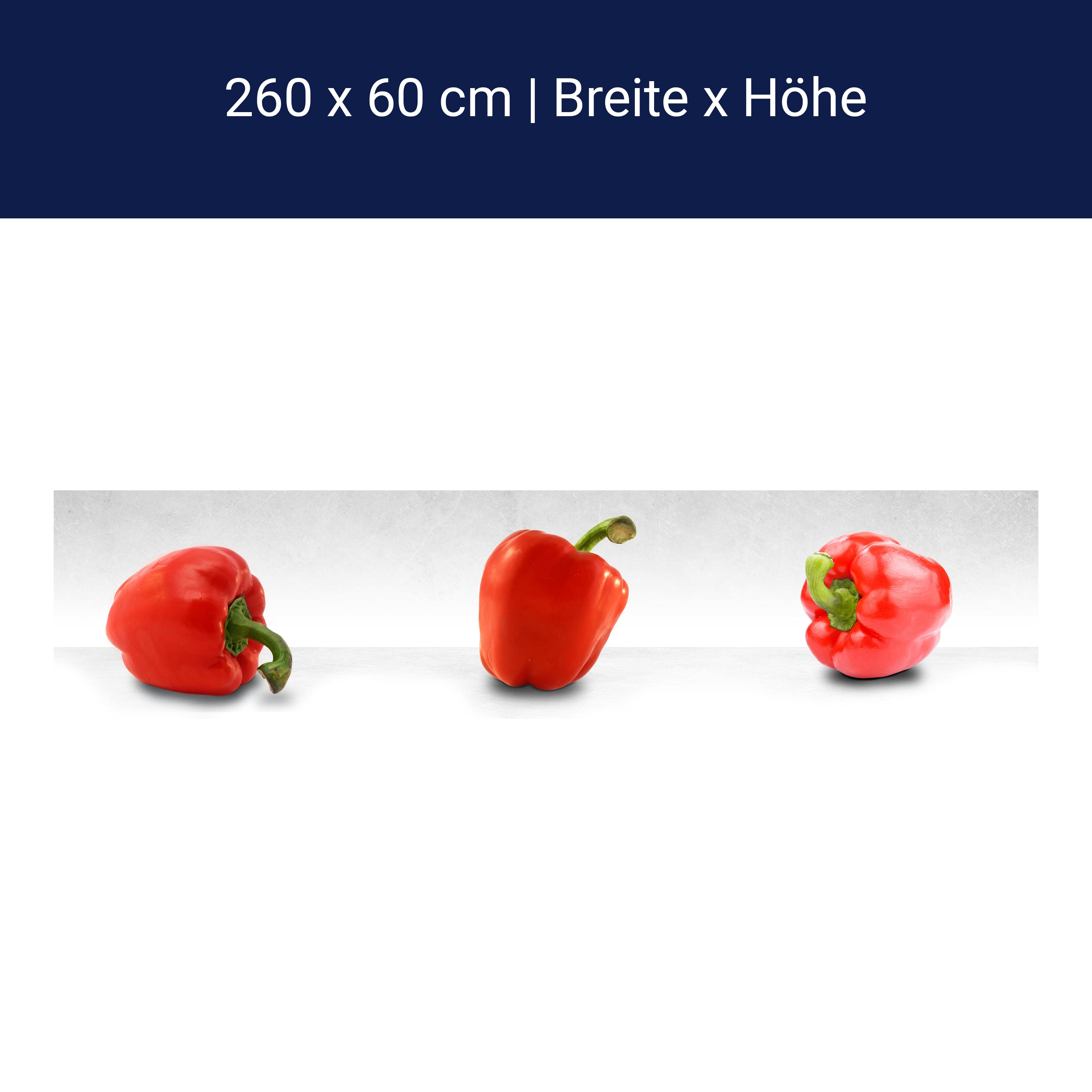 Küchenrückwand Rote Paprikas M0979 Küchenrückwand Rote Paprikas M0979