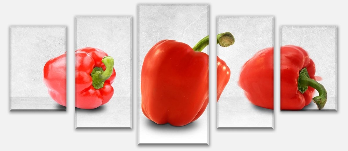 Leinwandbild Mehrteiler 3 rote Paprikas M0979 entdecken - Bild 1 Leinwandbild Mehrteiler 3 rote Paprikas M0979 entdecken - Bild 1