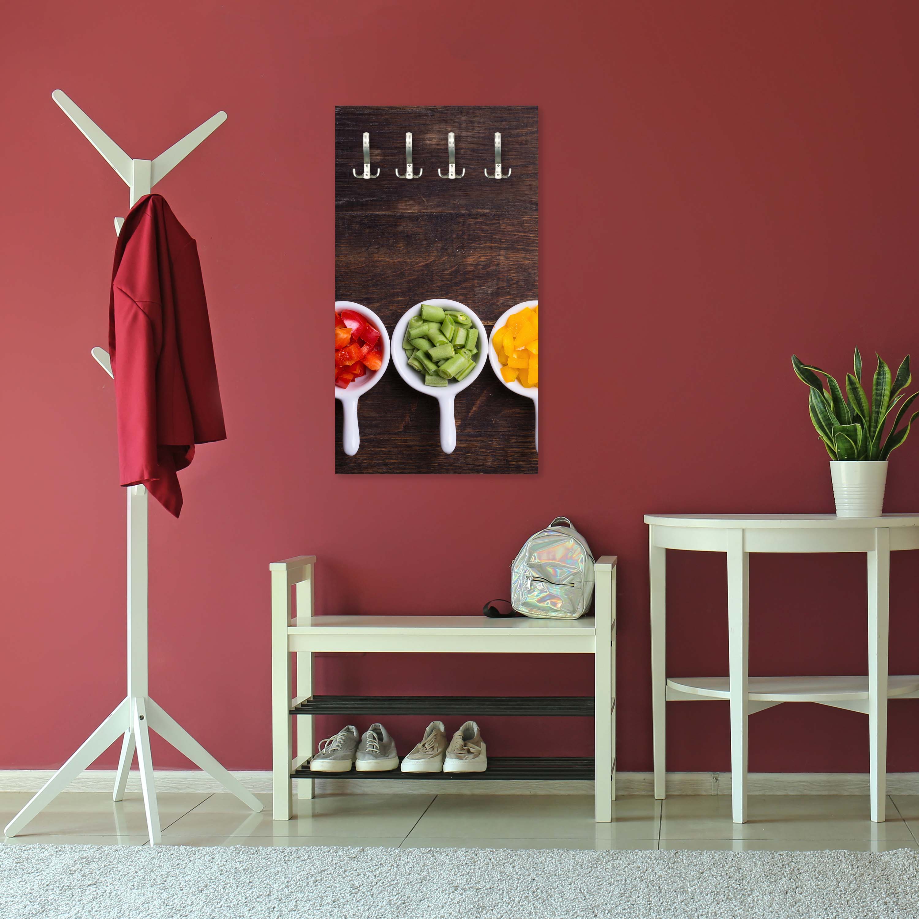 Garderobe Gemüsescheiben M0980 entdecken - Bild 2 Garderobe Gemüsescheiben M0980 entdecken - Bild 2