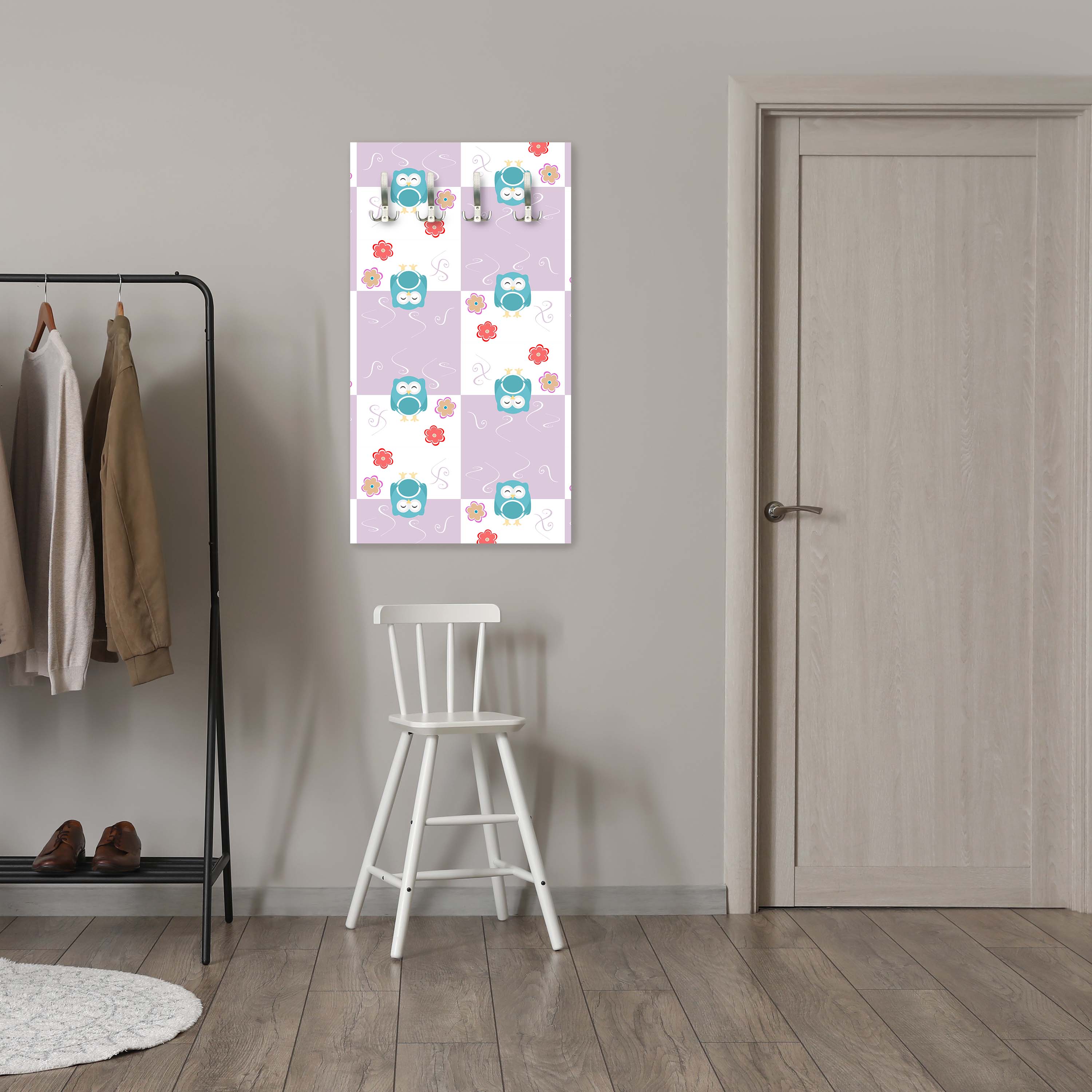 Garderobe Eulen-Muster M0985 entdecken - Bild 6 Garderobe Eulen-Muster M0985 entdecken - Bild 6