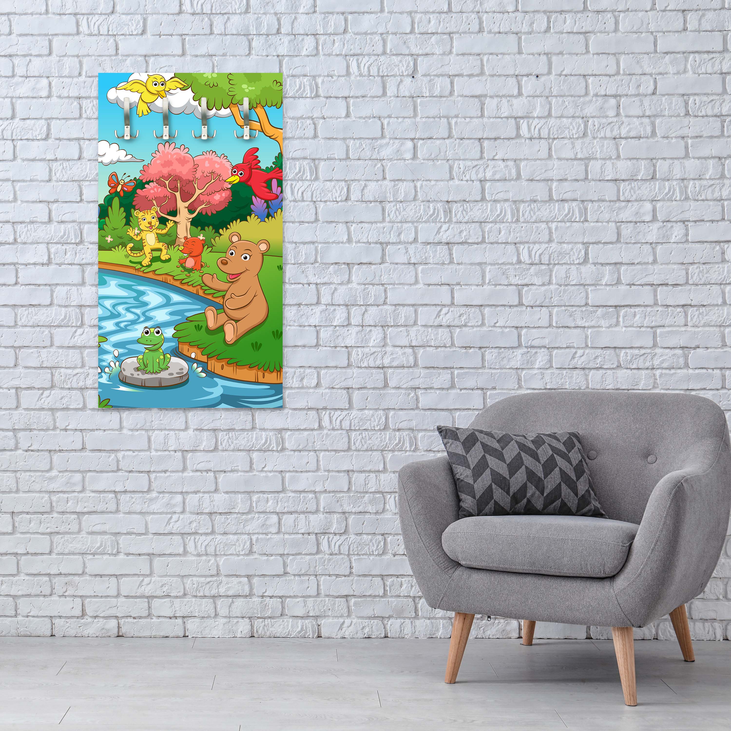 Garderobe Tiere im Dschungel M0986 entdecken - Bild 6 Garderobe Tiere im Dschungel M0986 entdecken - Bild 6