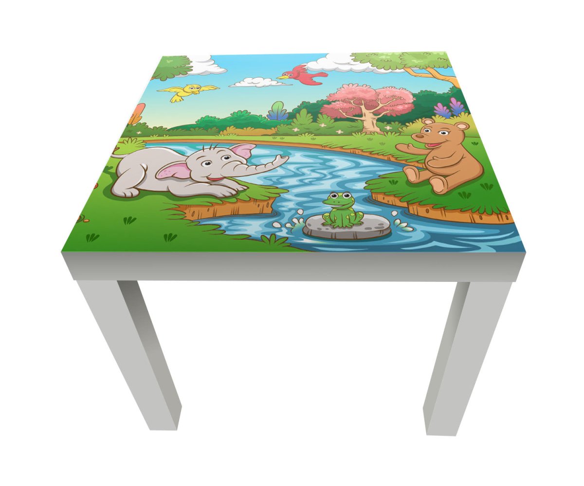 Beistelltisch Tiere im Dschungel M0986 entdecken - Bild 1 Beistelltisch Tiere im Dschungel M0986 entdecken - Bild 1