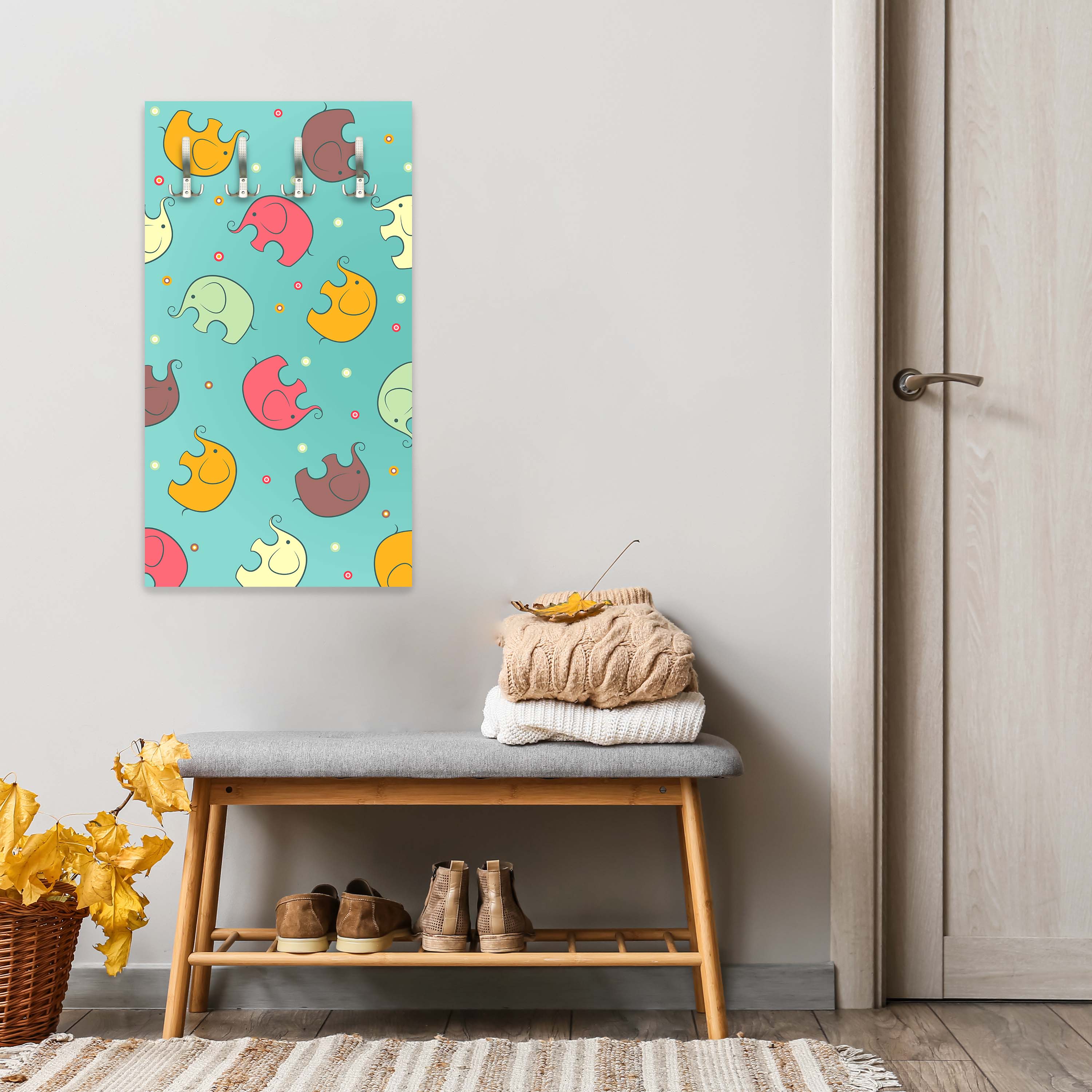 Garderobe Elefant gemusterten Hintergrund M0987 entdecken - Bild 2 Garderobe Elefant gemusterten Hintergrund M0987 entdecken - Bild 2