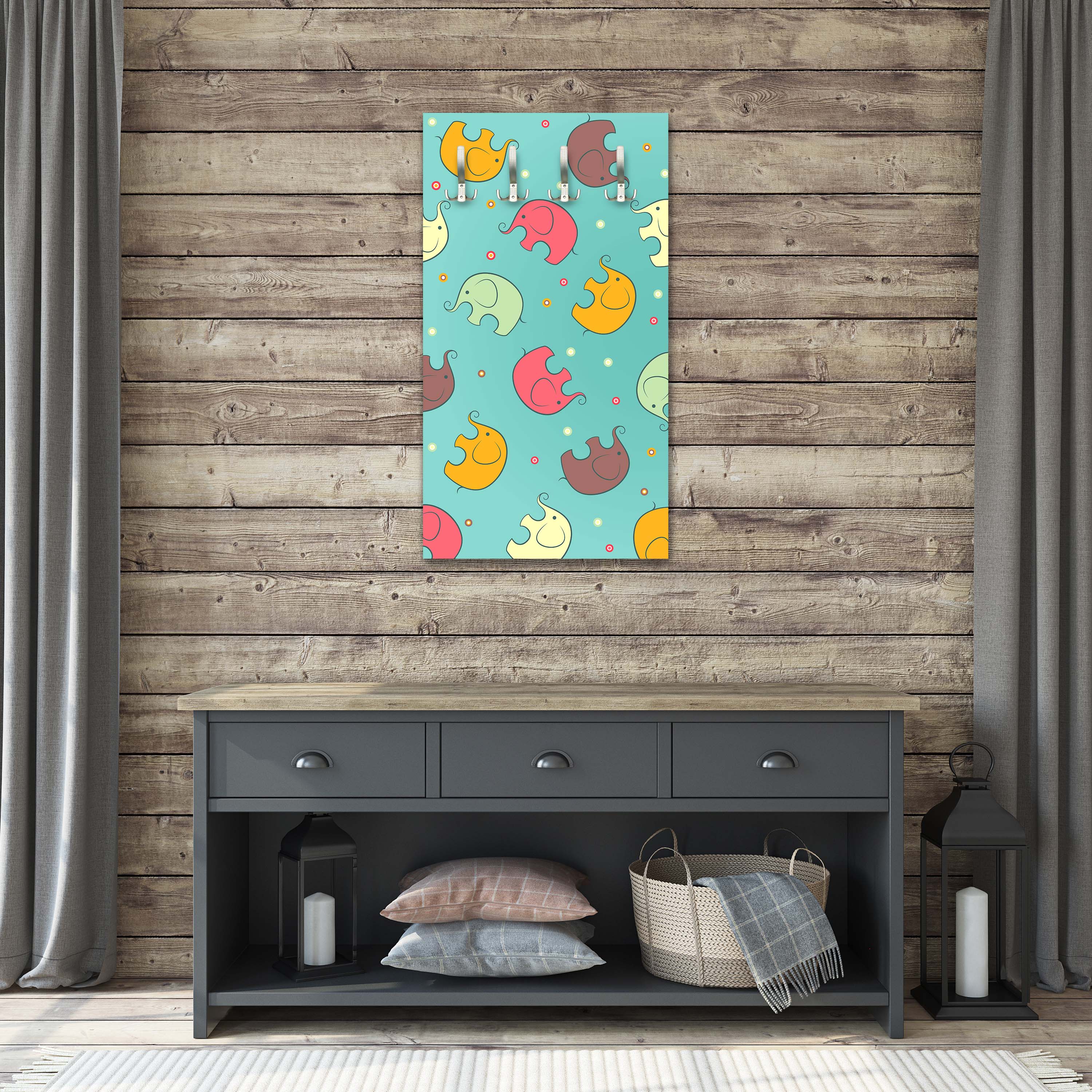 Garderobe Elefant gemusterten Hintergrund M0987 entdecken - Bild 3 Garderobe Elefant gemusterten Hintergrund M0987 entdecken - Bild 3