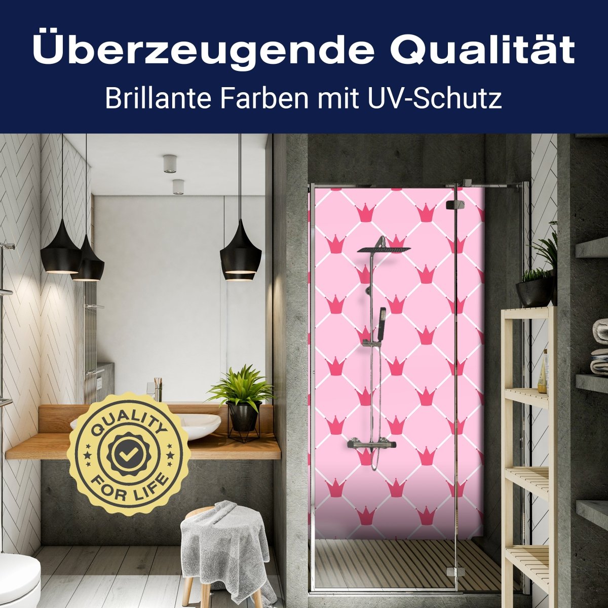 Duschwand Prinzessin Kronen M0989 entdecken - Bild 2 Duschwand Prinzessin Kronen M0989 entdecken - Bild 2