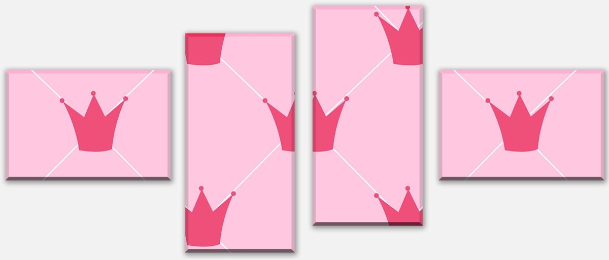 Leinwandbild Mehrteiler Prinzessin Kronen M0989 Leinwandbild Mehrteiler Prinzessin Kronen M0989