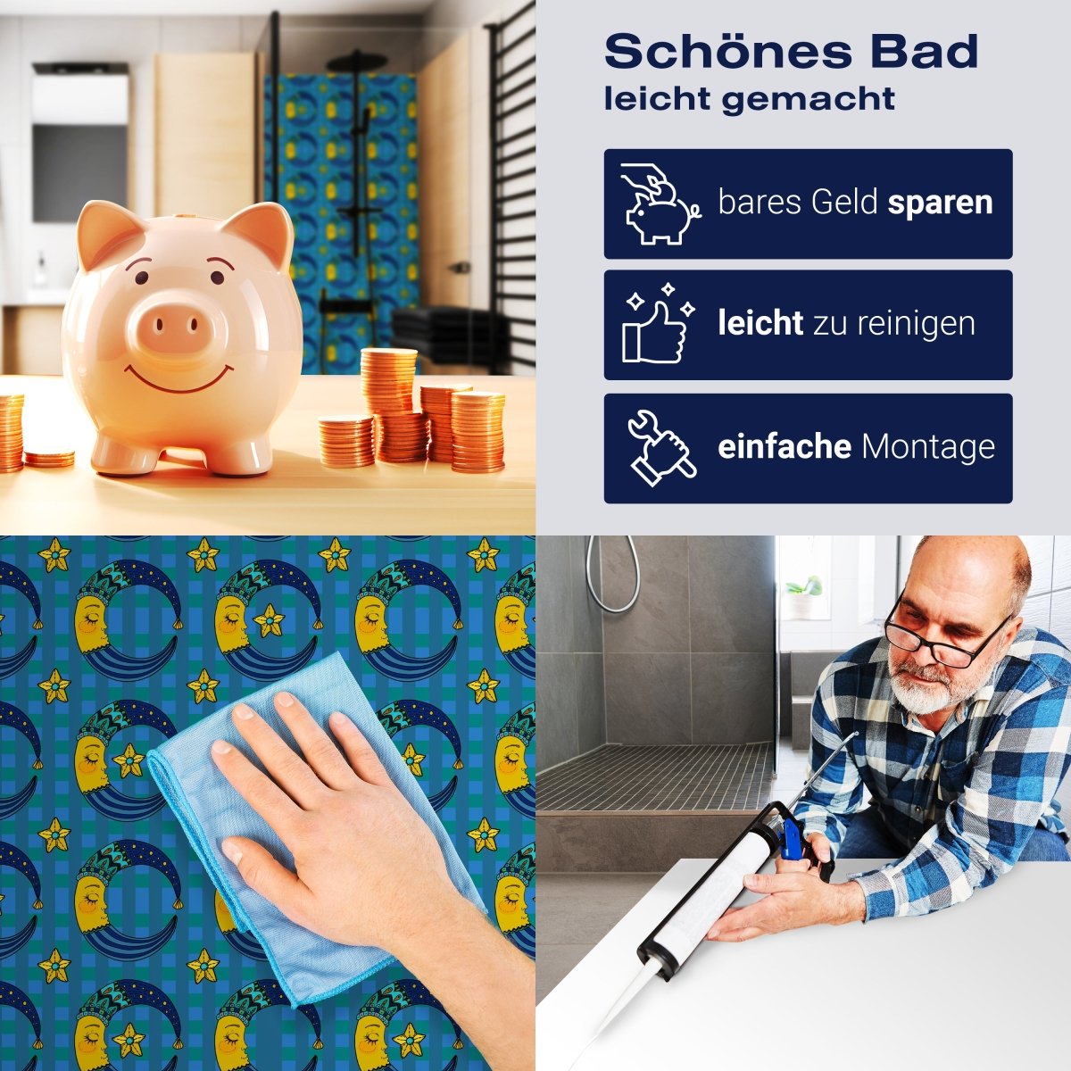 Duschwand Schläfriger Mond M0990 entdecken - Bild 7 Duschwand Schläfriger Mond M0990 entdecken - Bild 7