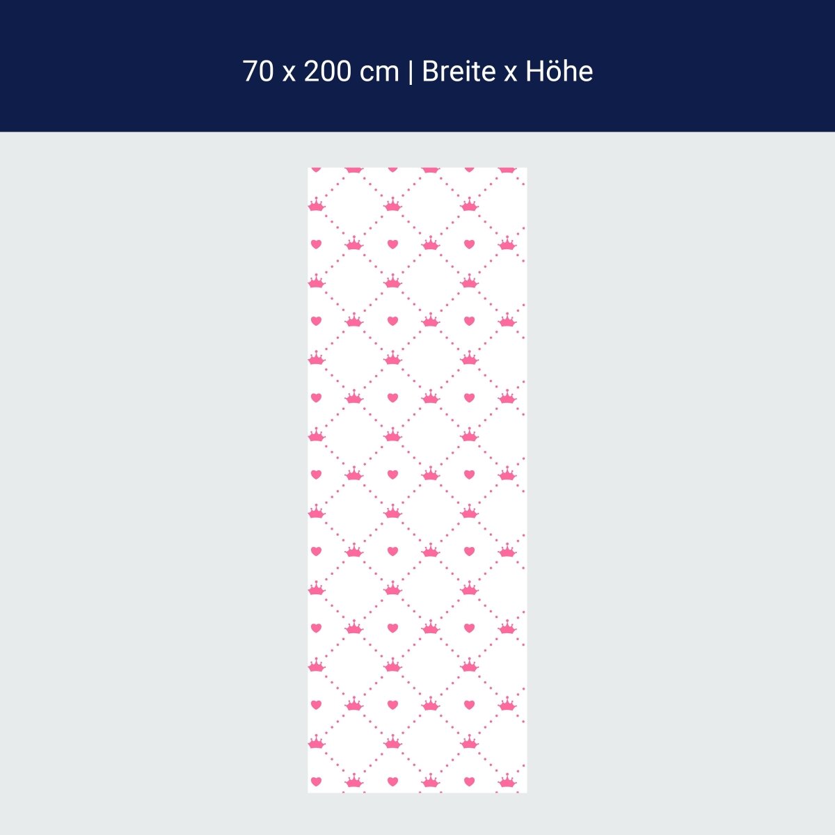 Duschwand Prinzessin - Herz - Krone M0991 Duschwand Prinzessin - Herz - Krone M0991