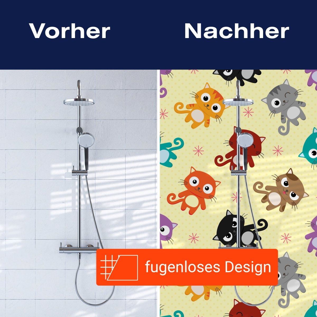 Duschwand süße Kätzchen M0992 entdecken - Bild 9 Duschwand süße Kätzchen M0992 entdecken - Bild 9