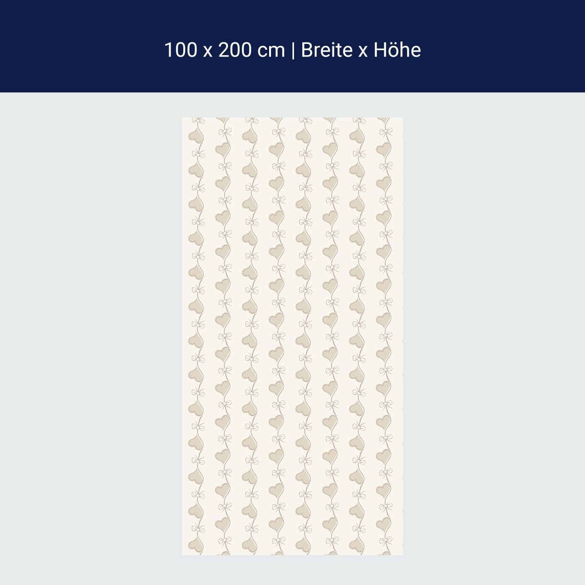 Duschwand Retro Herzen auf Beige Hintergrund M0993 Duschwand Retro Herzen auf Beige Hintergrund M0993