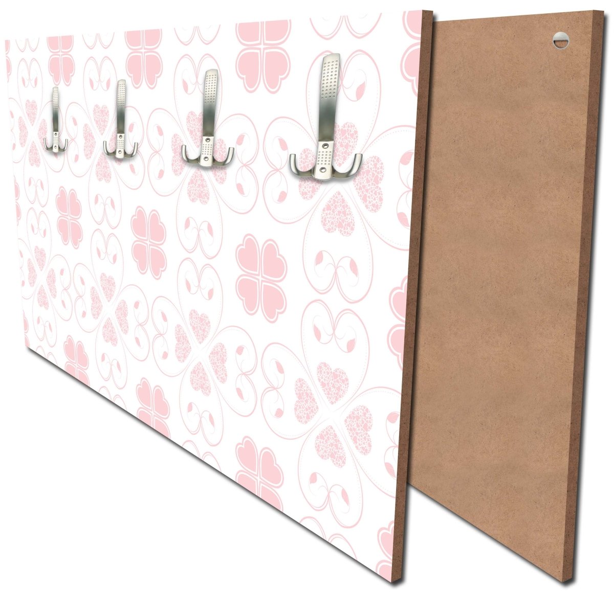 Garderobe Rosa Herzmuster M0995 Garderobe Rosa Herzmuster M0995