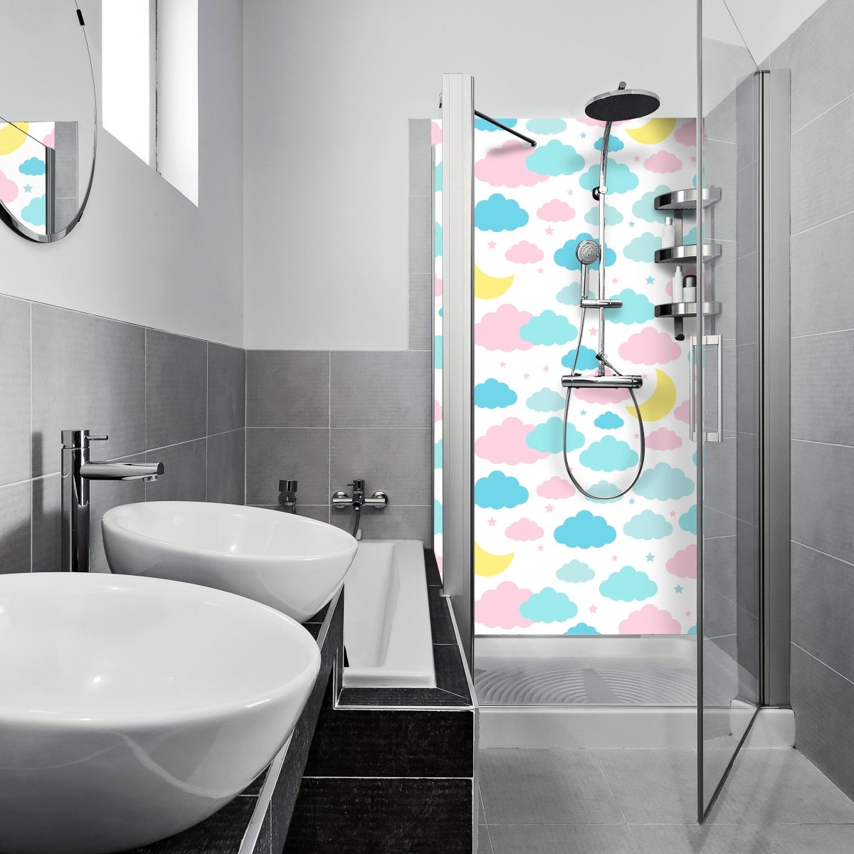 Duschwand Pastellfarbene Nacht M0996 entdecken - Bild 1 Duschwand Pastellfarbene Nacht M0996 entdecken - Bild 1